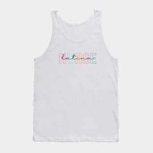 latina nurse Colored Outlines Tank Top